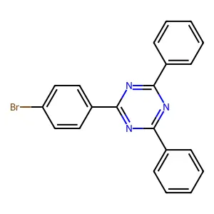 2-(4-Bromophenyl)-4,6-diphenyl-1,3,5-triazine structure