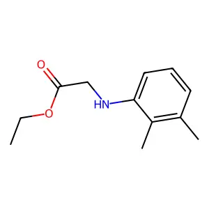 Ethyl (2,3-dimethylanilino)acetate structure
