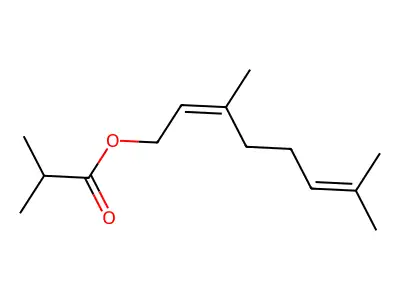 异丁酸橙花酯 structure