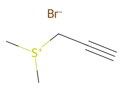 Dimethylprop-2-ynylsulphonium bromide structure