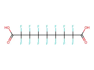 Perfluoroazelaic acid structure