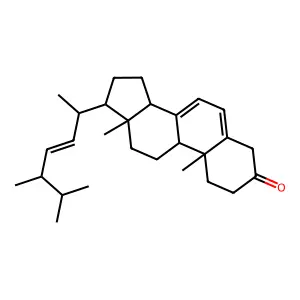 Ergosta-5,7,22-trien-3-one structure