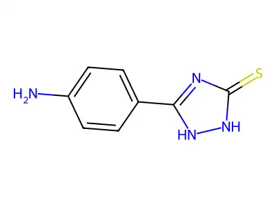 5-(4-Aminophenyl)-1,2-dihydro-3H-1,2,4-triazole-3-thione structure