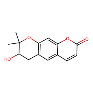 (+)-Decursinol structure