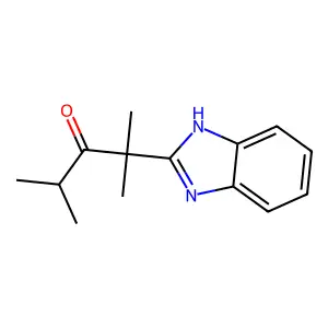 2-(1H-benzimidazol-2-yl)-2,4-dimethylpentan-3-one structure