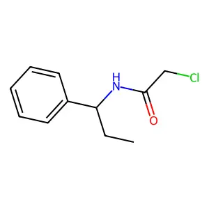 2-氯-N-(1-乙基-1-苯基甲基)乙酰胺 structure