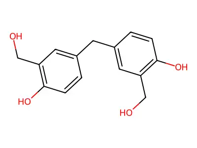 4,4'-Dihydroxy-3,3'-di-(hydroxymethyl)diphenylmethane structure