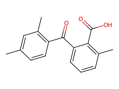 2-(2,4-Dimethylbenzoyl)-6-methylbenzoic acid structure