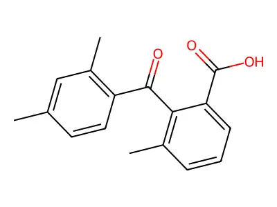 2-(2,4-Dimethylbenzoyl)-3-methylbenzoic acid structure
