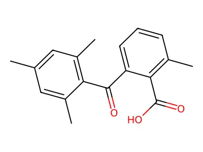 2-Methyl-6-(2,4,6-trimethylbenzoyl)benzoic acid structure