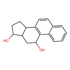 14beta-Gona-1,3,5,7,9-pentaene-11,17beta-diol structure