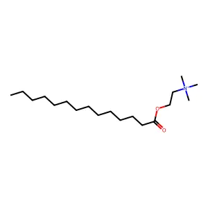 n,n,n-Trimethyl-2-(tetradecanoyloxy)ethanaminium structure