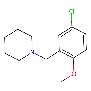 1-[(5-Chloro-2-methoxyphenyl)methyl]piperidine structure