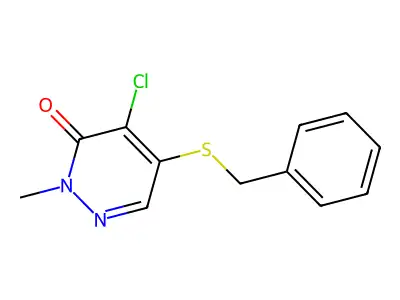 5-Benzylsulfanyl-4-chloro-2-methylpyridazin-3-one structure