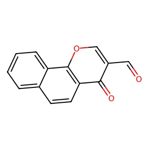 4-oxo-4H-benzo[h]chromene-3-carbaldehyde structure