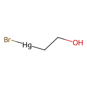 Mercury, bromo(2-hydroxyethyl)- structure