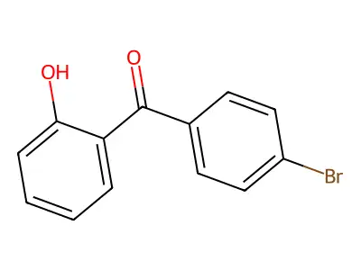 (4-Bromophenyl)(2-hydroxyphenyl)methanone structure