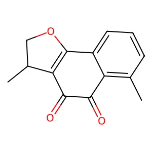 Naphtho[1,2-b]furan-4,5-dione, 2,3-dihydro-3,6-dimethyl- structure