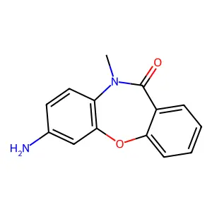 7-Amino-10-methyl-dibenz(b,f)(1,4)oxazepin-11-(10H)-one structure