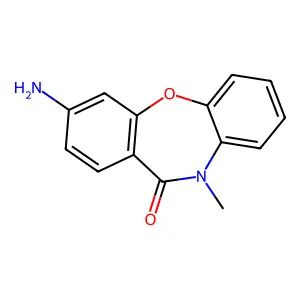 3-Amino-10-methyl-dibenz(b,f)(1,4)oxazepin-11-(10H)-one structure
