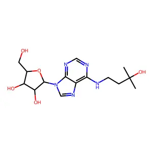 N6-(3-Hydroxy-3-methylbutyl)adenosine structure