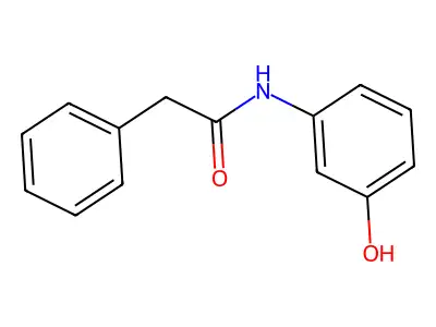 N-(3-hydroxyphenyl)-2-phenylacetamide structure