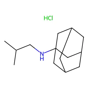 1-Adamantanamine, N-isobutyl-, hydrochloride structure