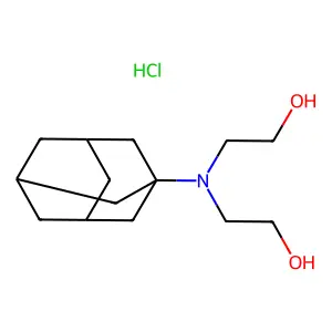 Ethanol, 2,2'-(1-adamantylimino)di-, hydrochloride structure