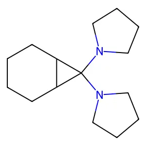 1,1'-(Bicyclo[4.1.0]heptane-7,7-diyl)dipyrrolidine structure