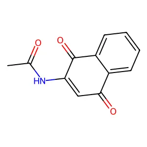 1,4-Naphthoquinone,2-acetamido structure