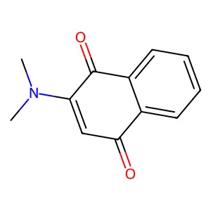 2-Dimethylamino-1,4-naphthoquinone structure