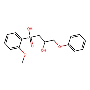 (2-Hydroxy-3-phenoxypropyl)-(2-methoxyphenyl)arsinic acid structure