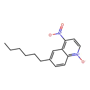 6-己基-4-硝基喹啉1-氧化物 structure