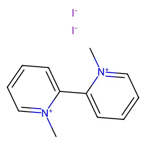 1,1'-二甲基-2,2'-联吡啶鎓二碘化物 structure