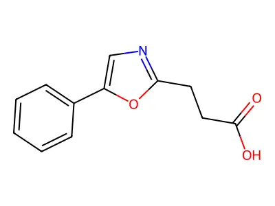 3-(5-Phenyl-1,3-oxazol-2-yl)propanoic acid structure