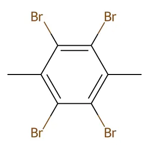 Benzene, 1,2,4,5-tetrabromo-3,6-dimethyl- structure