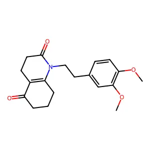 1-[2-(3,4-Dimethoxyphenyl)ethyl]-4,6,7,8-tetrahydro-2,5(1H,3H)-quinolinedione structure