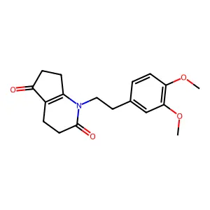 1-[2-(3,4-dimethoxyphenyl)ethyl]-3,4,6,7-tetrahydrocyclopent structure