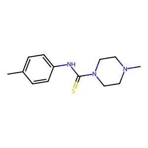 4-Methyl-N-(4-methylphenyl)-1-piperazinecarbothioamide structure
