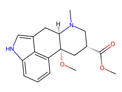 10-Methoxy-6-methylergoline-8beta-carboxylic acid methyl ester structure