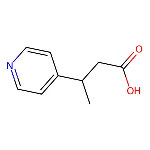 (3R)-3-(pyridin-4-yl)butanoic acid structure