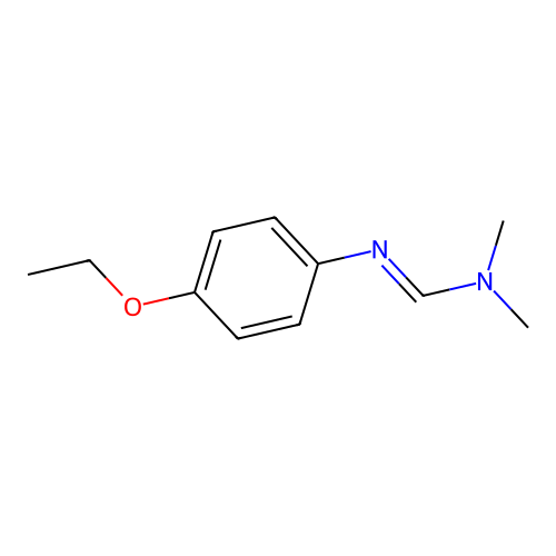 Formamidine, 3,3-dimethyl-1-(4-ethoxyphenyl) structure