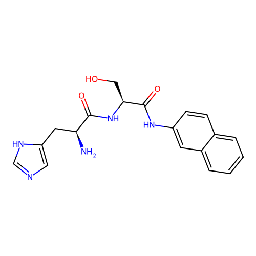 H-His-Ser-betaNA structure