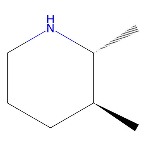 2,3-Dimethylpiperidine, trans- structure