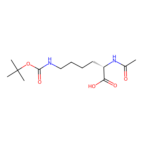 Acetyl-Nepsilon-Boc-L-lysine structure
