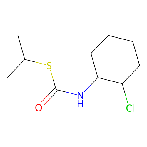 S-propan-2-yl N-(2-chlorocyclohexyl)carbamothioate structure