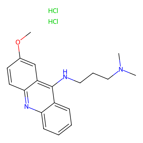 N,N-Dimethyl-N'-(2-methoxy-9-acridinyl)-1,3-propanediamine dihydrochloride structure