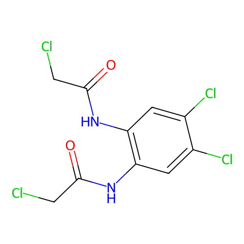 N,N'-(4,5-Dichloro-1,2-phenylene)bis(2-chloroacetamide) structure