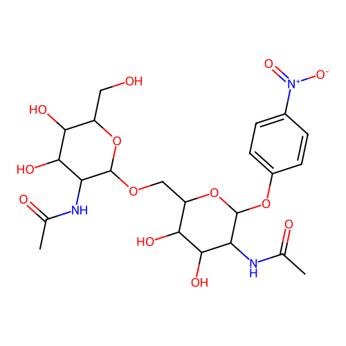 HexNAc(?1-6)HexNAc-O-Ph(4-NO2) structure