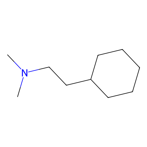 2-cyclohexyl-N,N-dimethylethan-1-amine structure